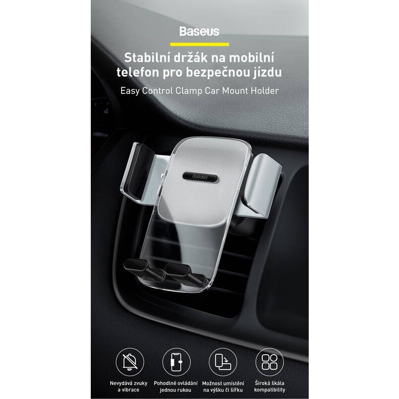 Baseus SUYK000101 Easy Control autós tartó Fekete