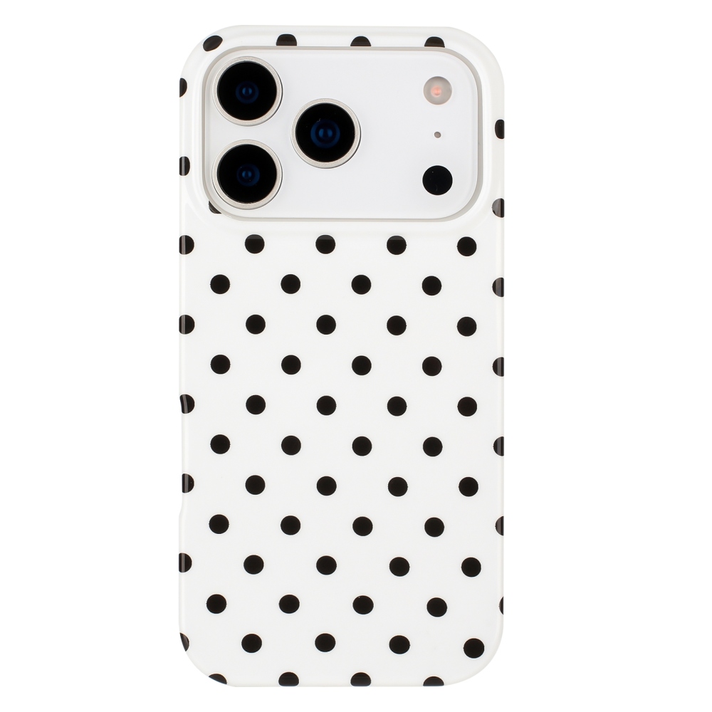 Dots gél tok iPhone 18 Pro Max/17 Pro Max mobiltelefonhoz – fehér