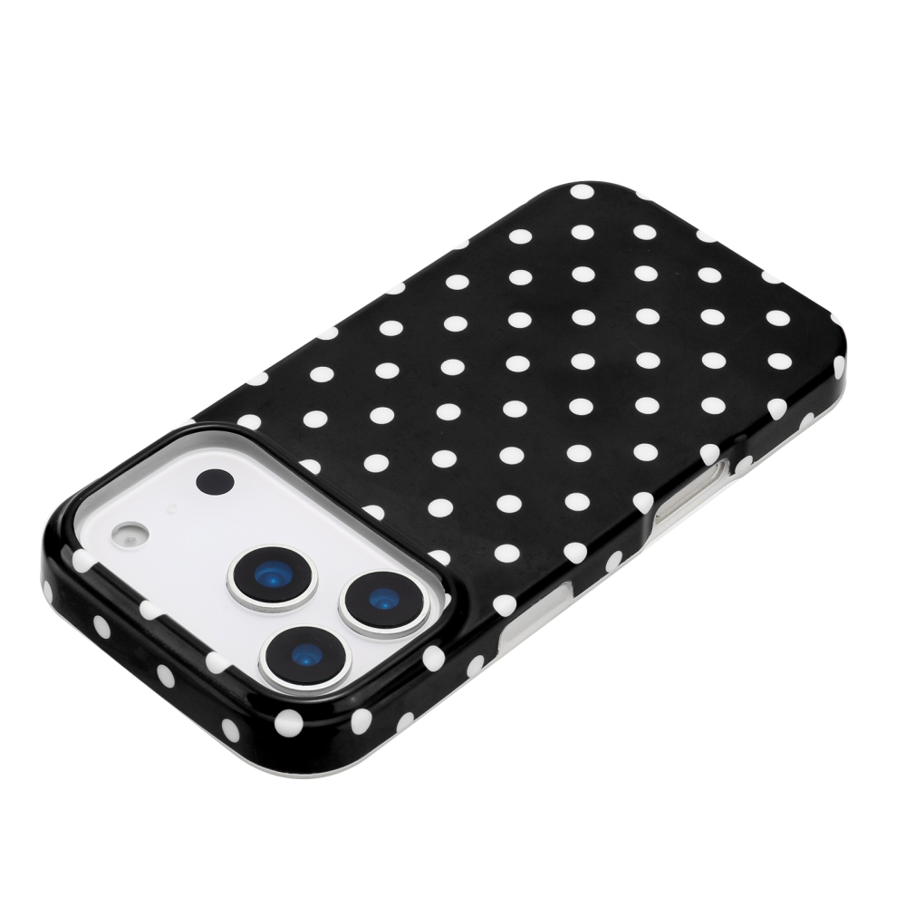 Dots gél tok iPhone 18 Pro Max/17 Pro Max mobiltelefonhoz – fekete