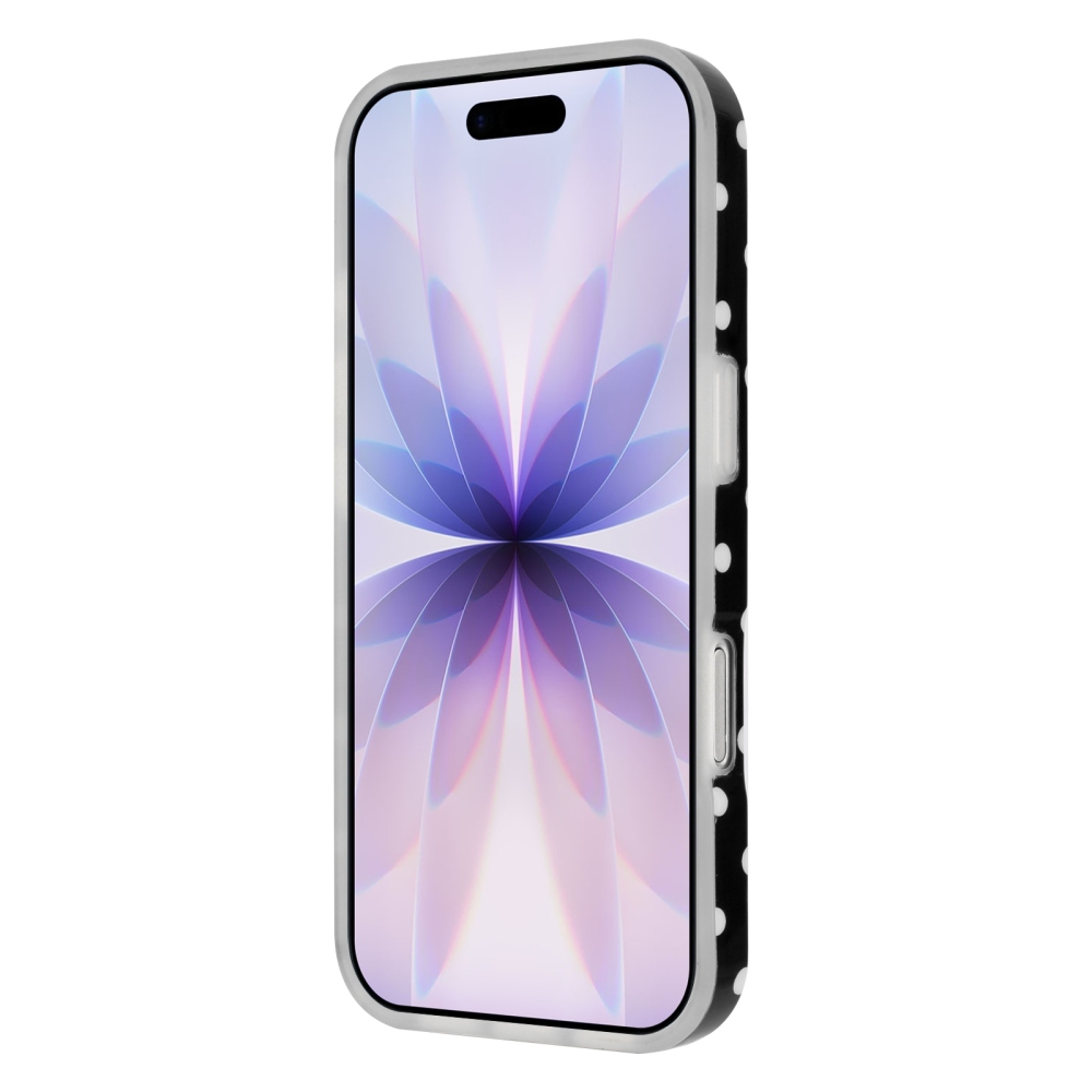 Dots gél tok iPhone 18 Pro Max/17 Pro Max mobiltelefonhoz – fekete