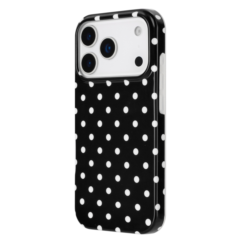 Dots gél tok iPhone 18 Pro Max/17 Pro Max mobiltelefonhoz – fekete