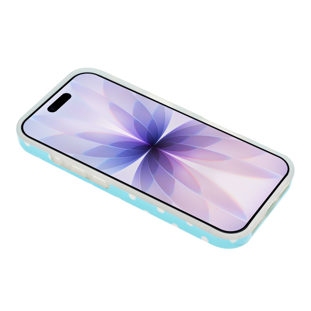 Dots gél tok iPhone 18 Pro Max/17 Pro Max mobiltelefonhoz – kék