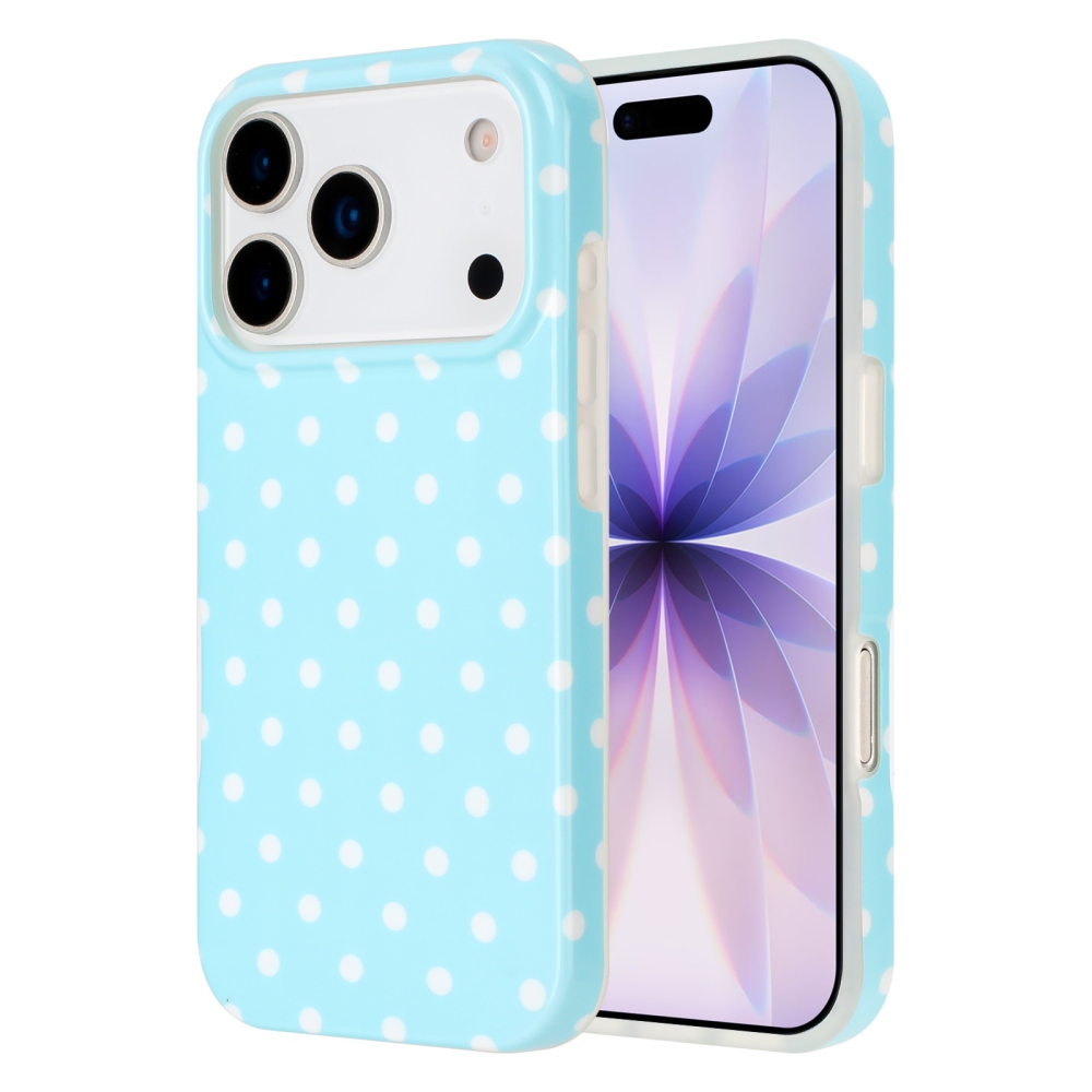 Dots gél tok iPhone 18 Pro Max/17 Pro Max mobiltelefonhoz – kék
