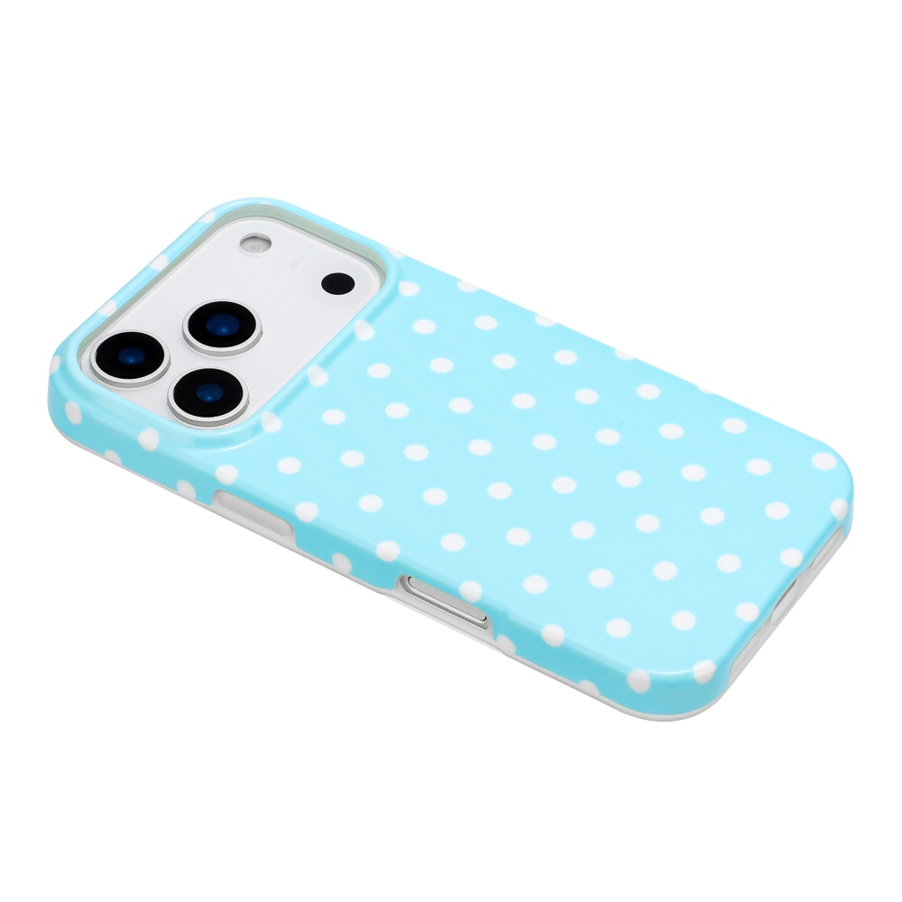 Dots gél tok iPhone 18 Pro Max/17 Pro Max mobiltelefonhoz – kék