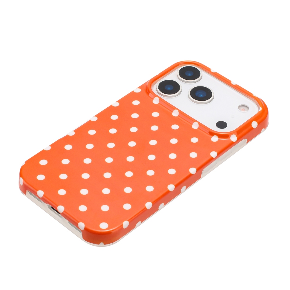 Dots gél tok iPhone 18 Pro Max/17 Pro Max mobilhoz – narancssárga