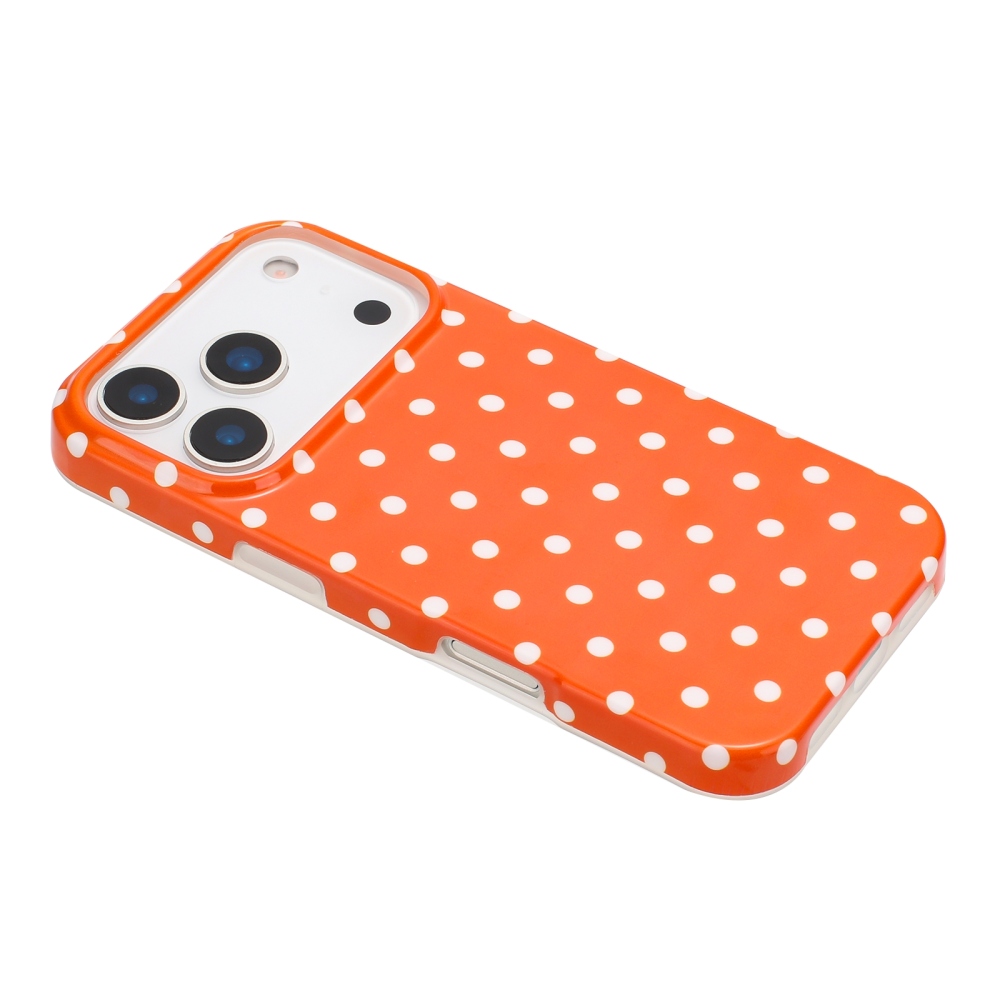 Dots gél tok iPhone 18 Pro Max/17 Pro Max mobilhoz – narancssárga