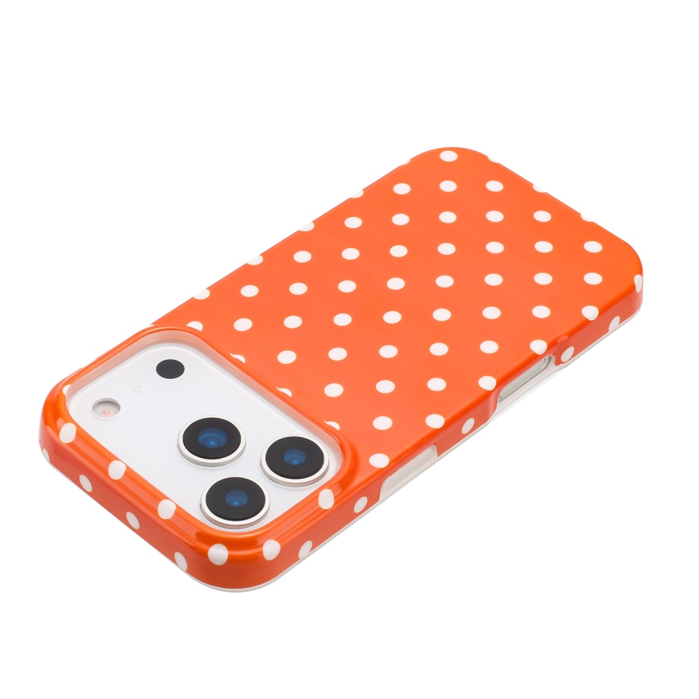Dots gél tok iPhone 18 Pro Max/17 Pro Max mobilhoz – narancssárga