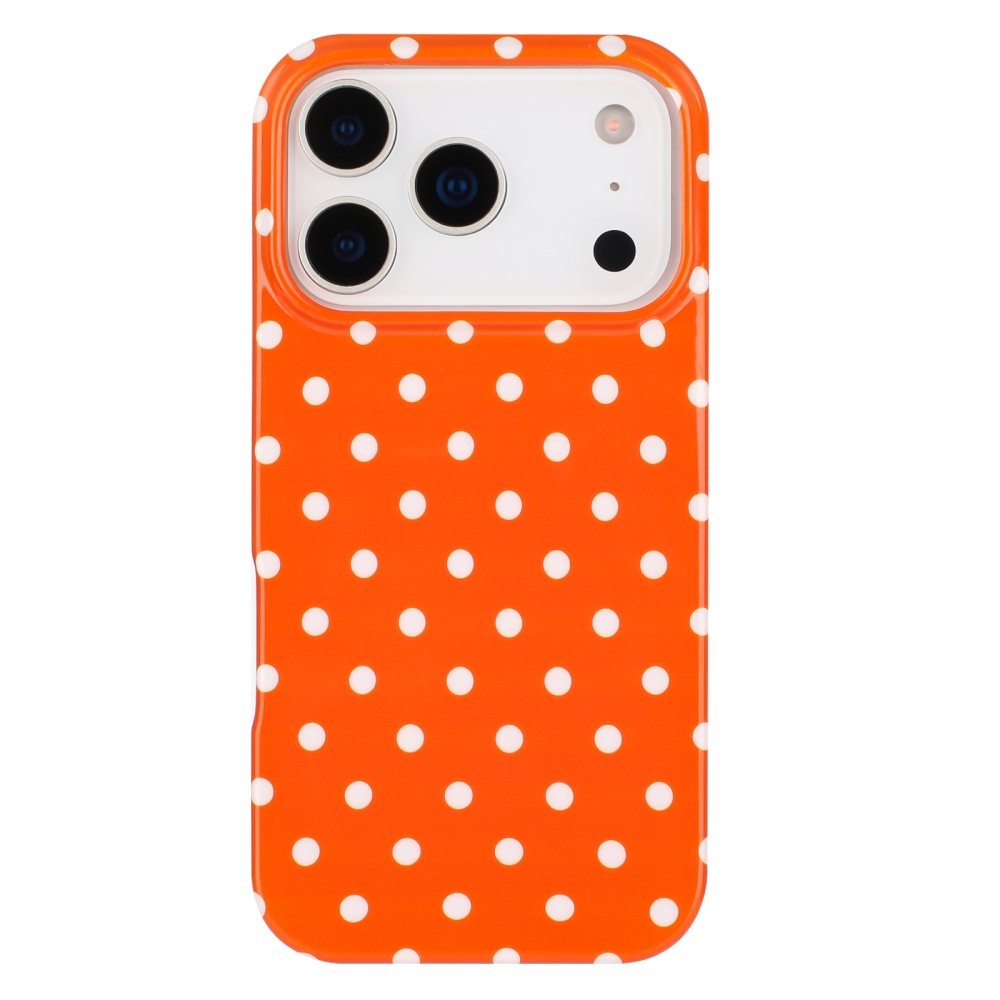 Dots gél tok iPhone 18 Pro Max/17 Pro Max mobilhoz – narancssárga