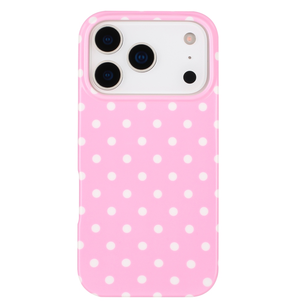 Dots gél tok iPhone 18 Pro Max/17 Pro Max mobiltelefonhoz – rózsaszín