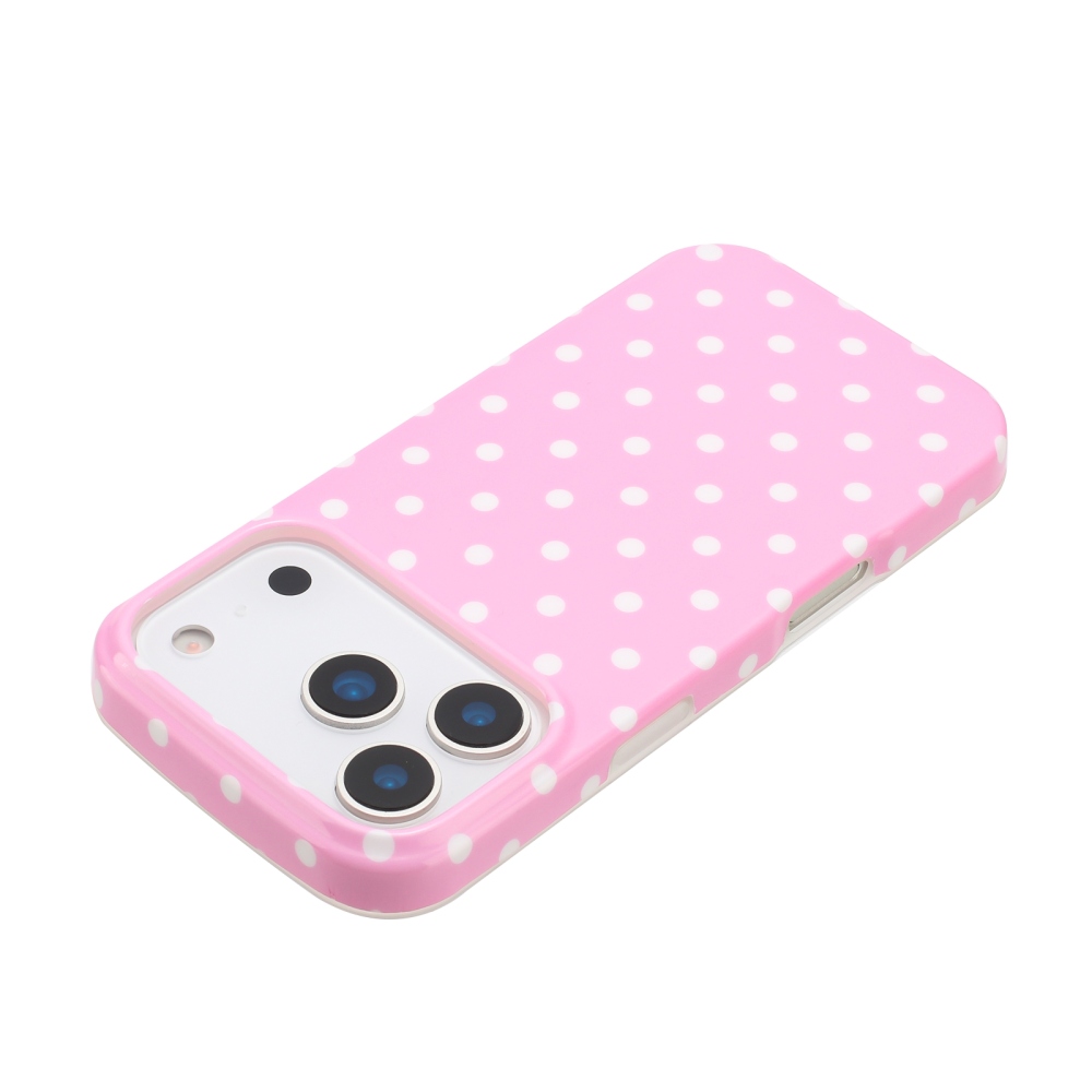 Dots gél tok iPhone 18 Pro Max/17 Pro Max mobiltelefonhoz – rózsaszín