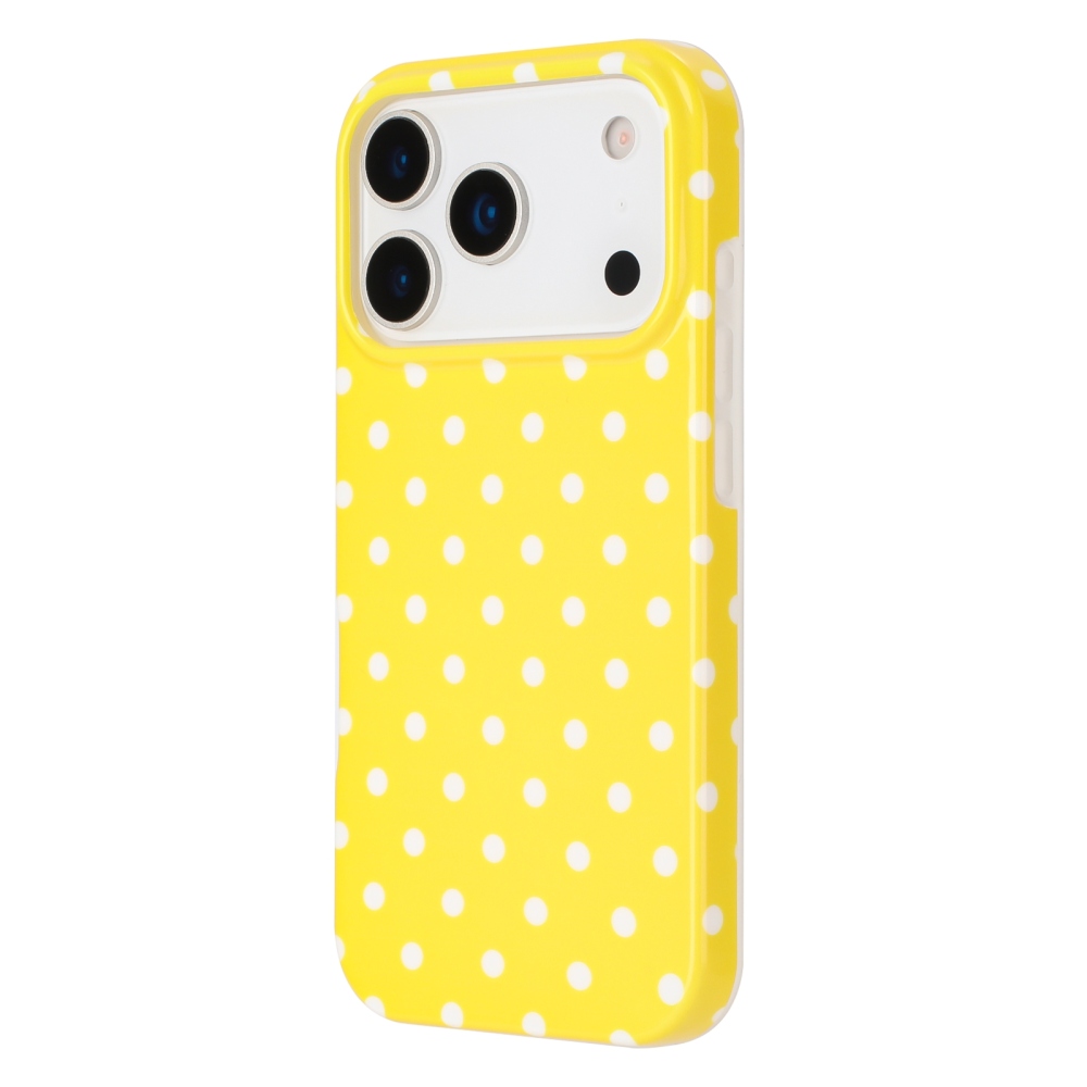 Dots gél tok iPhone 18 Pro Max/17 Pro Max mobiltelefonhoz – sárga