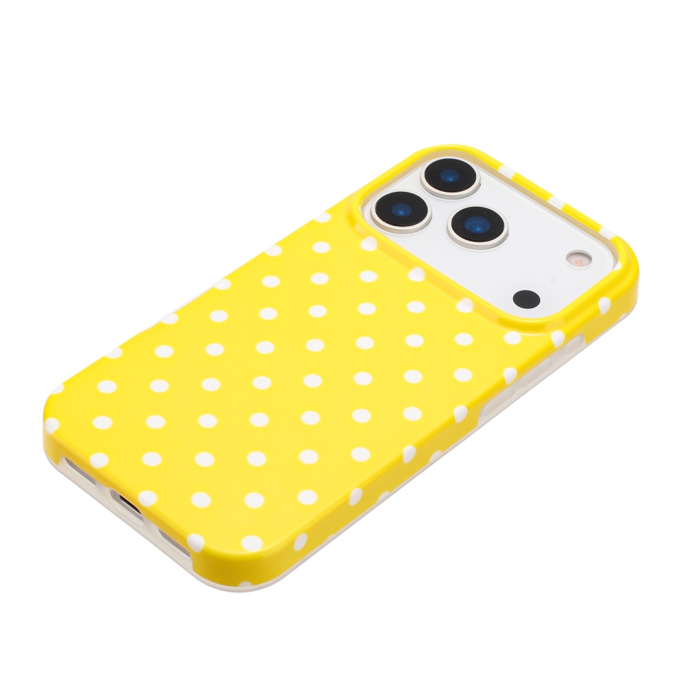Dots gél tok iPhone 18 Pro Max/17 Pro Max mobiltelefonhoz – sárga