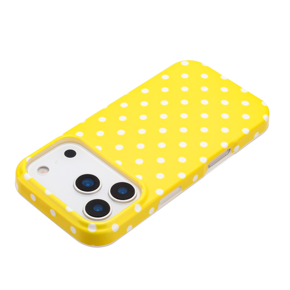 Dots gél tok iPhone 18 Pro Max/17 Pro Max mobiltelefonhoz – sárga