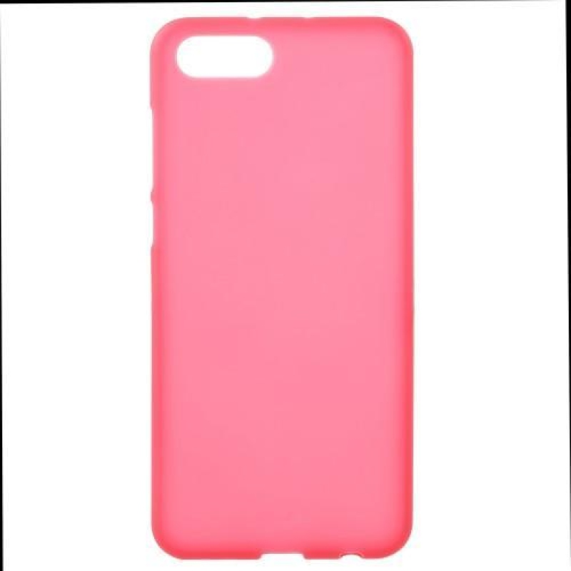 Dupla matt zselés tok Honor View 10 készülékhez - piros