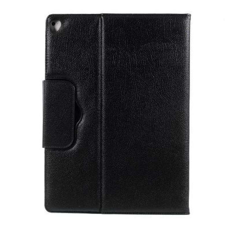 Dupla PU bőr tok bluetooth billentyűzettel iPad Pro 12.9 (2017) - fekete