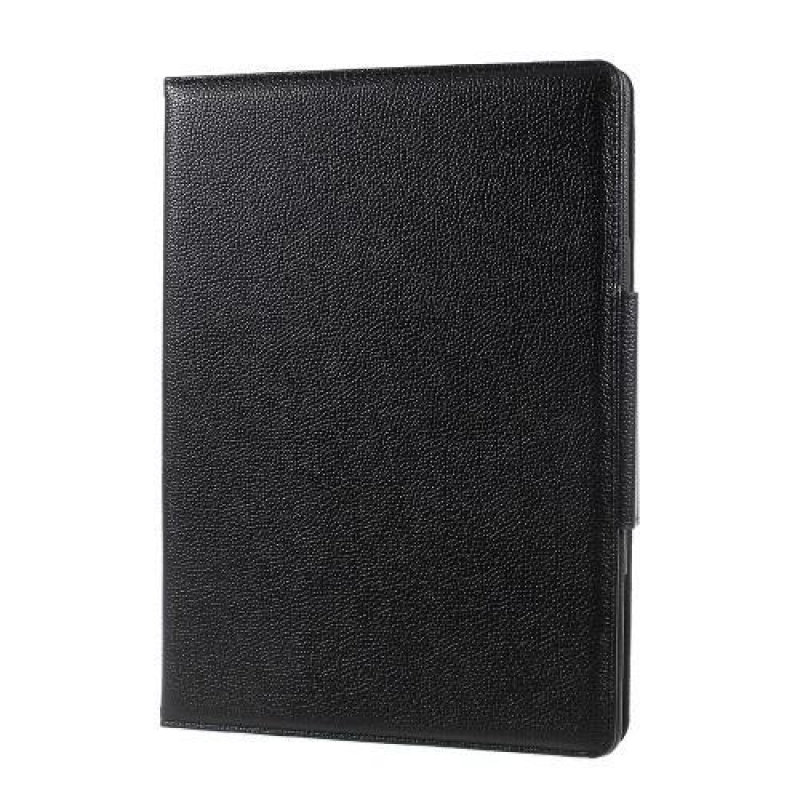 Dupla PU bőr tok bluetooth billentyűzettel iPad Pro 12.9 (2017) - fekete
