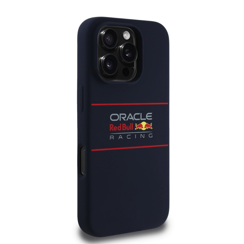 Red Bull szilikon vízszintes logóval ellátott MagSafe hátlap iPhone 16 Pro Max-hoz Navy Navy