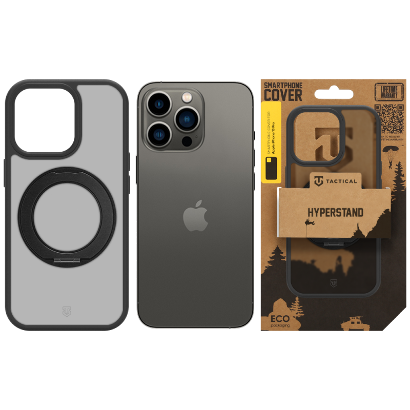 Tactical MagForce Hyperstand tok az Apple iPhone 13 Pro-hoz, Asphalt színben