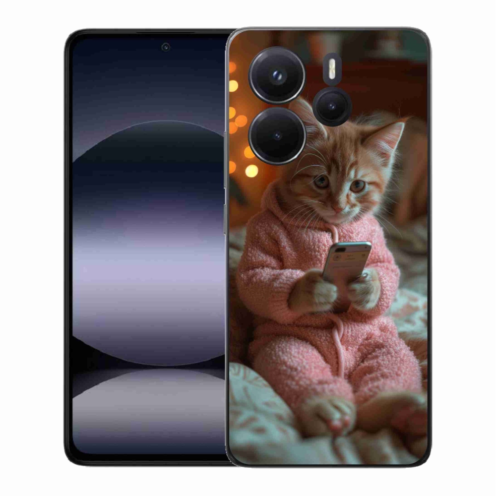 Gél borító mmCase a Xiaomi Redmi Note 14-hez - baba a mobillal