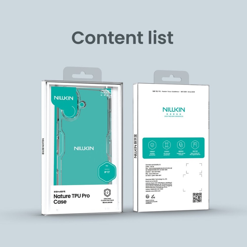 Nillkin Nature TPU PRO borító Apple iPhone 17 átlátszóhoz
