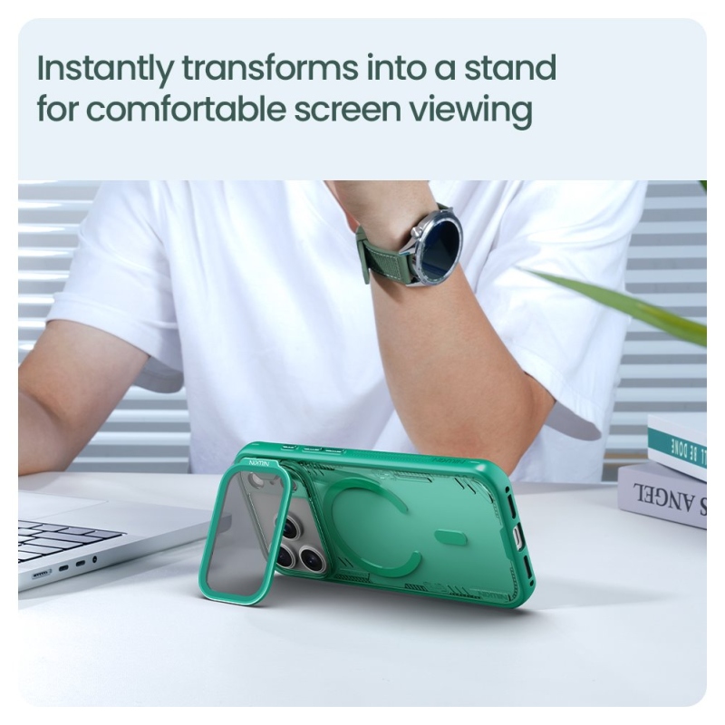 Nillkin Iceblade Prop mágneses borító Apple iPhone 17 Pro Dune Brown készülékhez