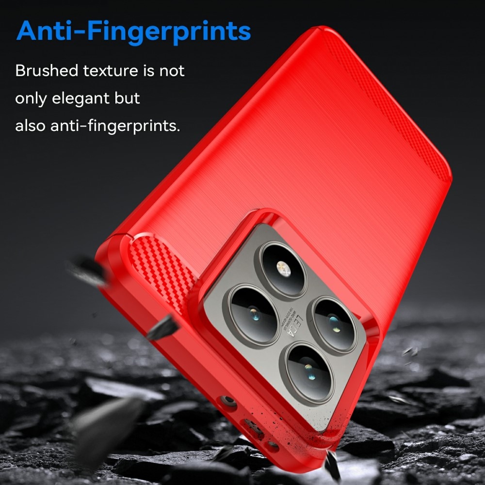 Szénálló zselés tok Xiaomi 14T/14T Pro készülékhez - piros