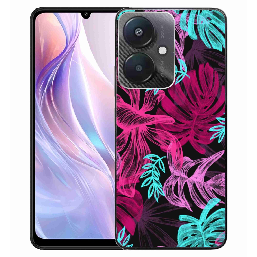 Gél borító mmCase a Xiaomi Redmi 13C 5G számára - virágok 1