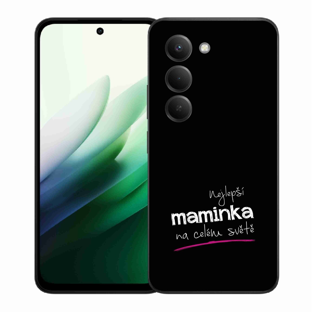 Gél borító mmCase a Xiaomi Redmi 15 5G - legjobb anya 4 fekete háttérrel