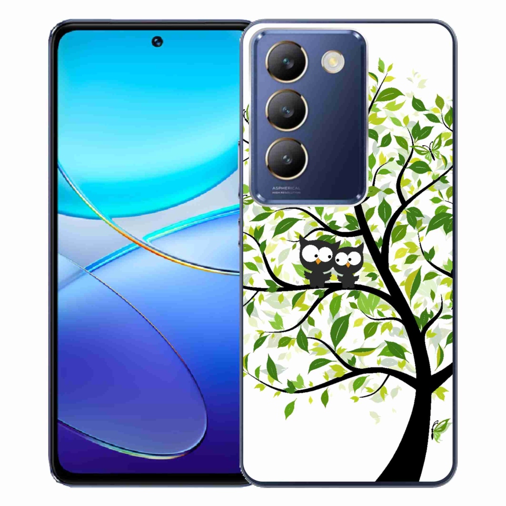 Gél borítás mmCase a Vivo V40 SE 4G/5G készülékhez - baglyok a fán