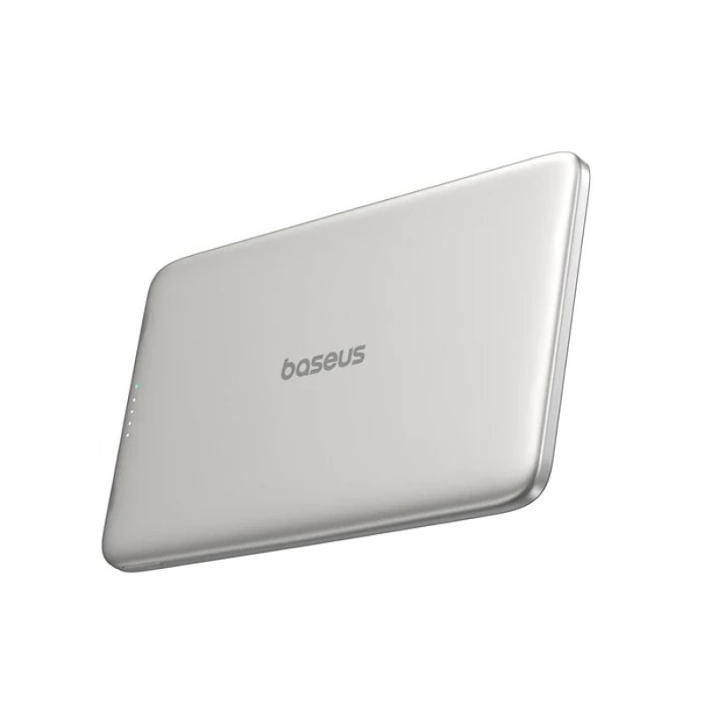 Baseus PicoGo AM41 20W mágneses külső akkumulátor 5000mAh natúr titán