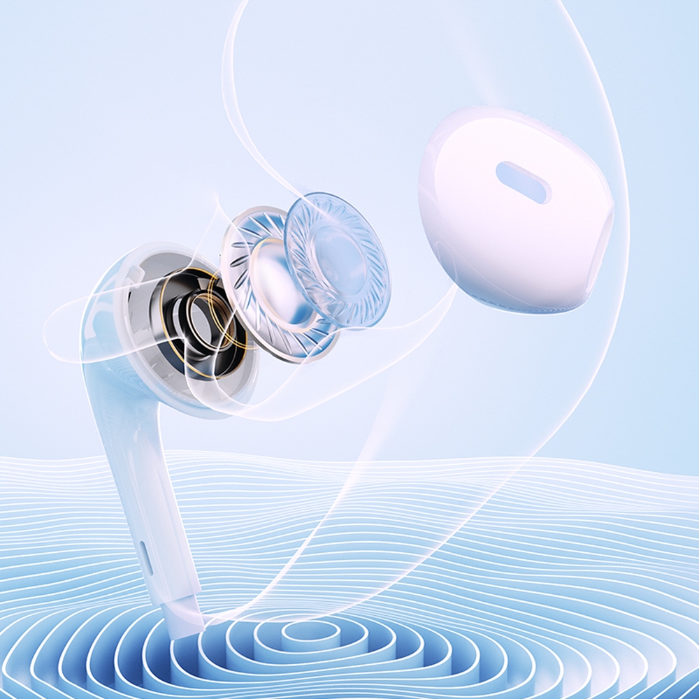 QCY LH1 USB-C vezetékes fülhallgató 1,15 m - fehér