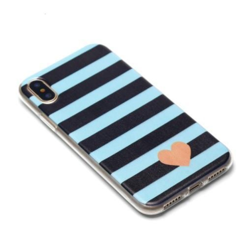 Zselés tok iPhone X készülékhez - csíkok