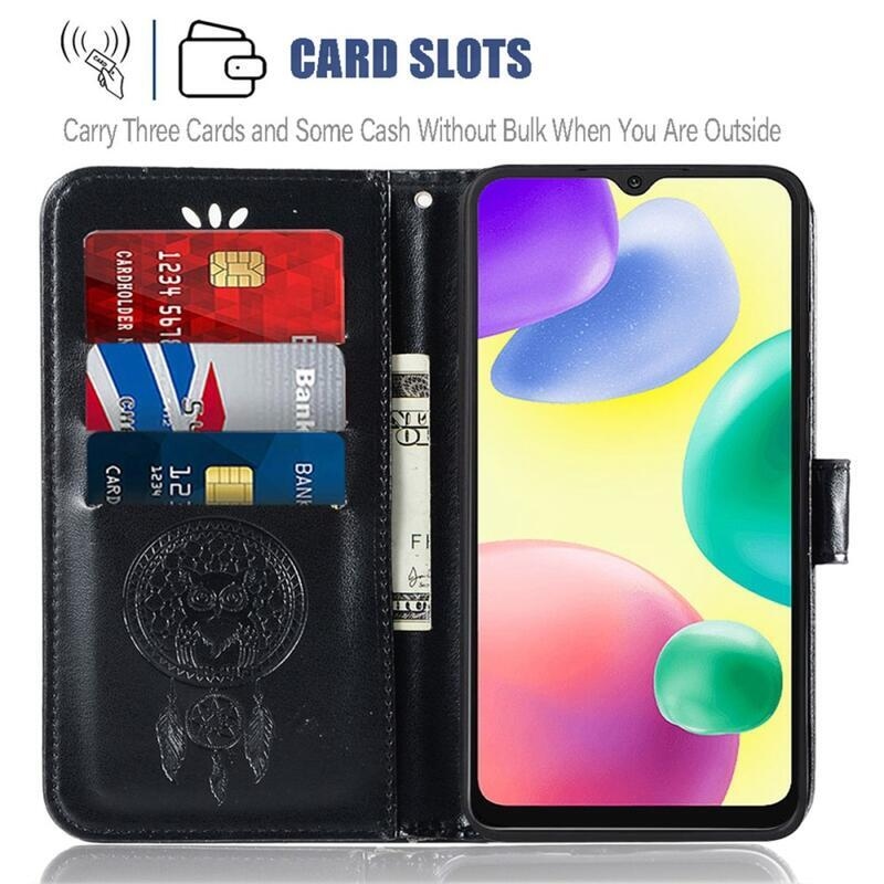 Álom könyv tok Xiaomi Redmi 10A - fekete