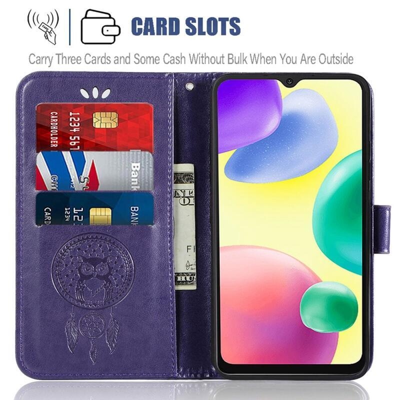 Álom könyv tok Xiaomi Redmi 10A - lila