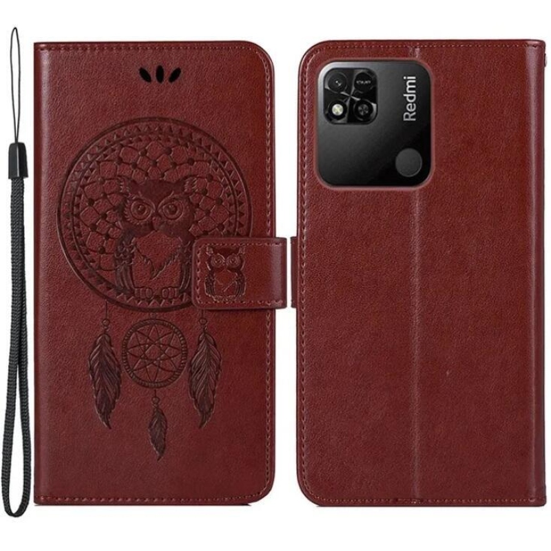 Álom könyv tok Xiaomi Redmi 10A - barna színben