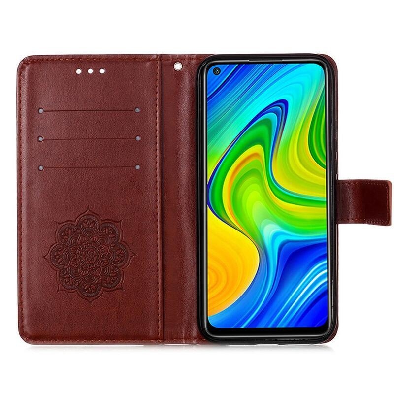 Álom PU bőr pénztárca tok Xiaomi Mi 11 - barna