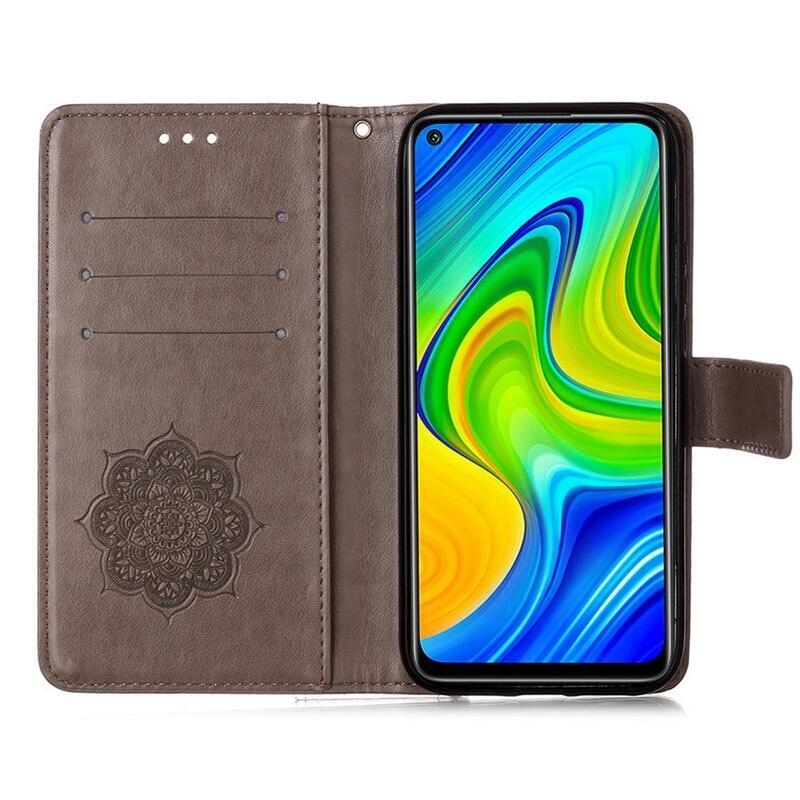 Álom PU bőr pénztárca tok Xiaomi Mi 11 - szürke