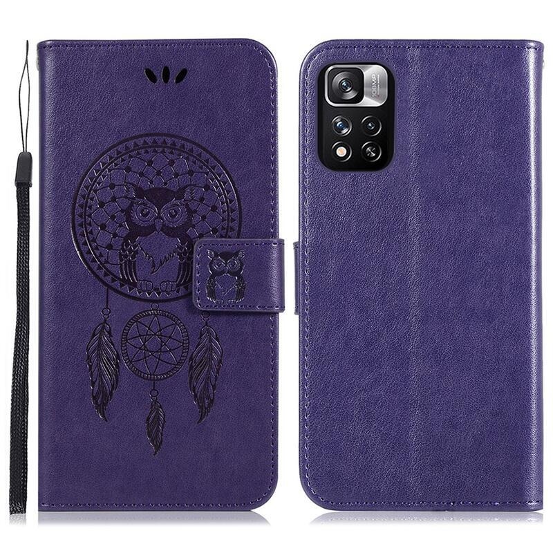Álom PU bőr pénztárca tok Xiaomi Redmi Note 11 Pro+ 5G - lila