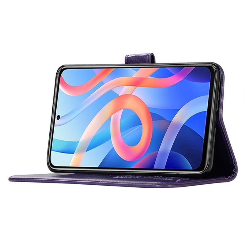 Álom PU bőr pénztárca tok Xiaomi Redmi Note 11 Pro+ 5G - lila