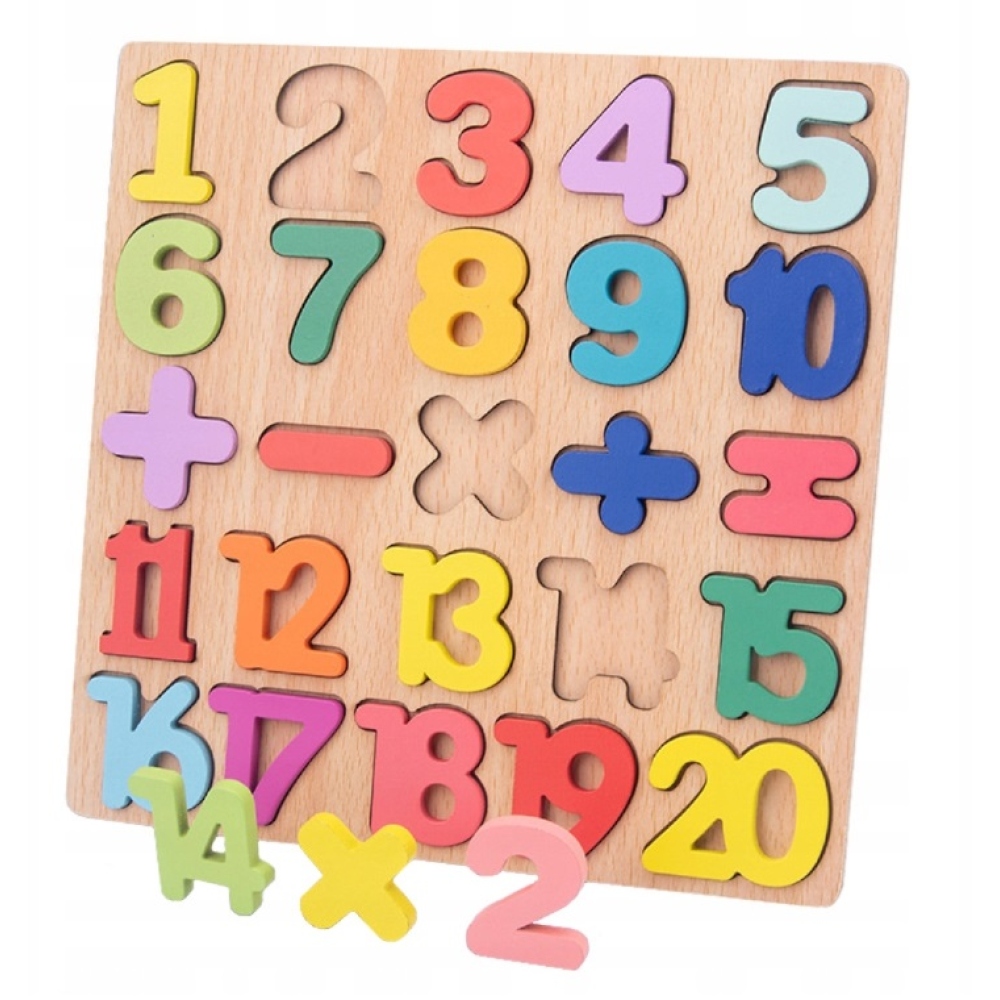 Fa kirakós játékok gyerekeknek - számok