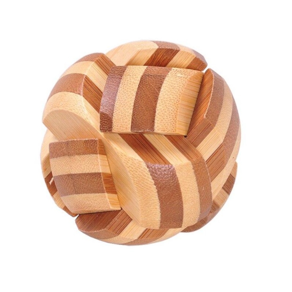 Fából készült mini logikai puzzle (4,5 × 4,5 cm) gyerekeknek és felnőtteknek - L-alakú