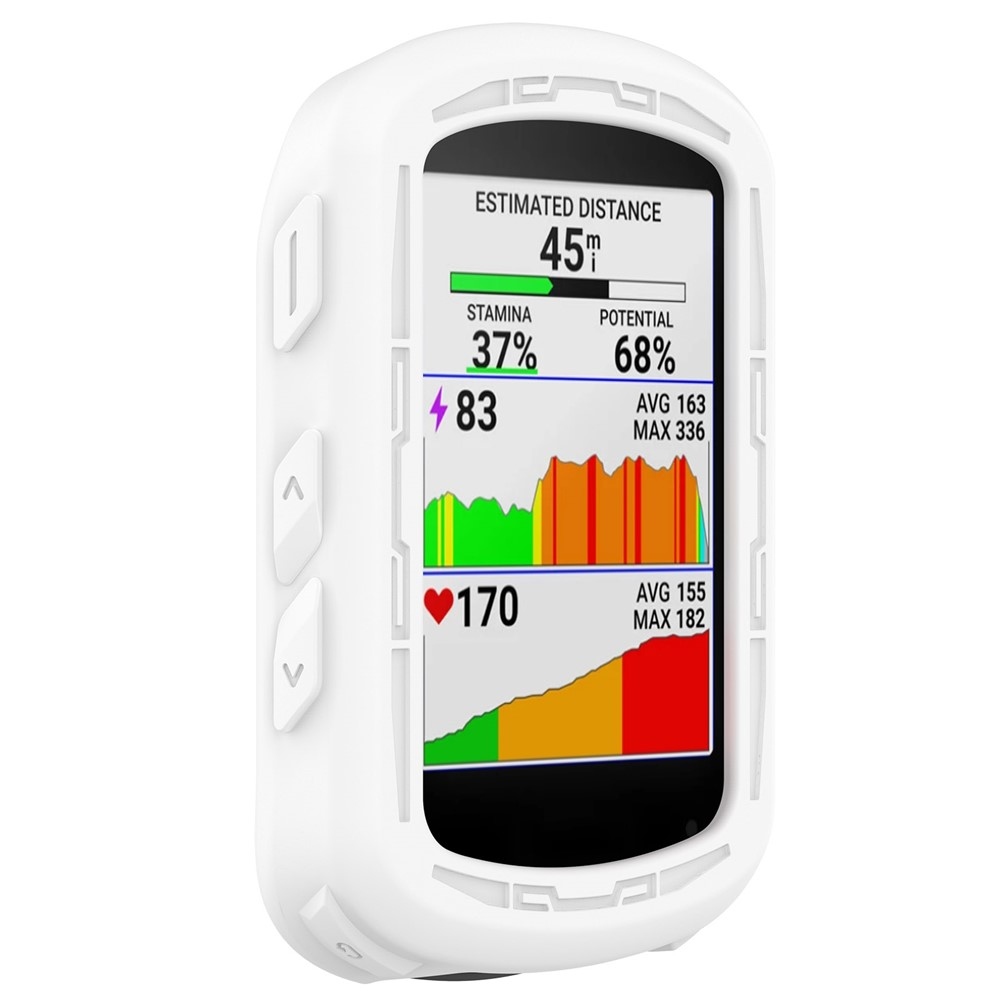 Szilikon tok Garmin Edge 840/540 GPS kerékpáros navigációhoz - fehér