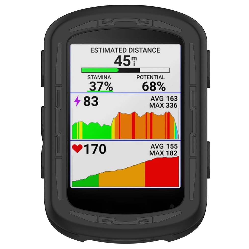 Szilikon tok Garmin Edge 840/540 GPS kerékpáros navigációhoz - fekete