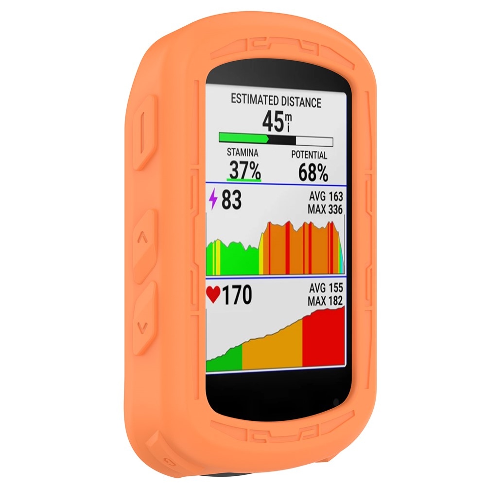 Szilikon tok Garmin Edge 840/540 GPS kerékpáros navigációhoz - narancssárga