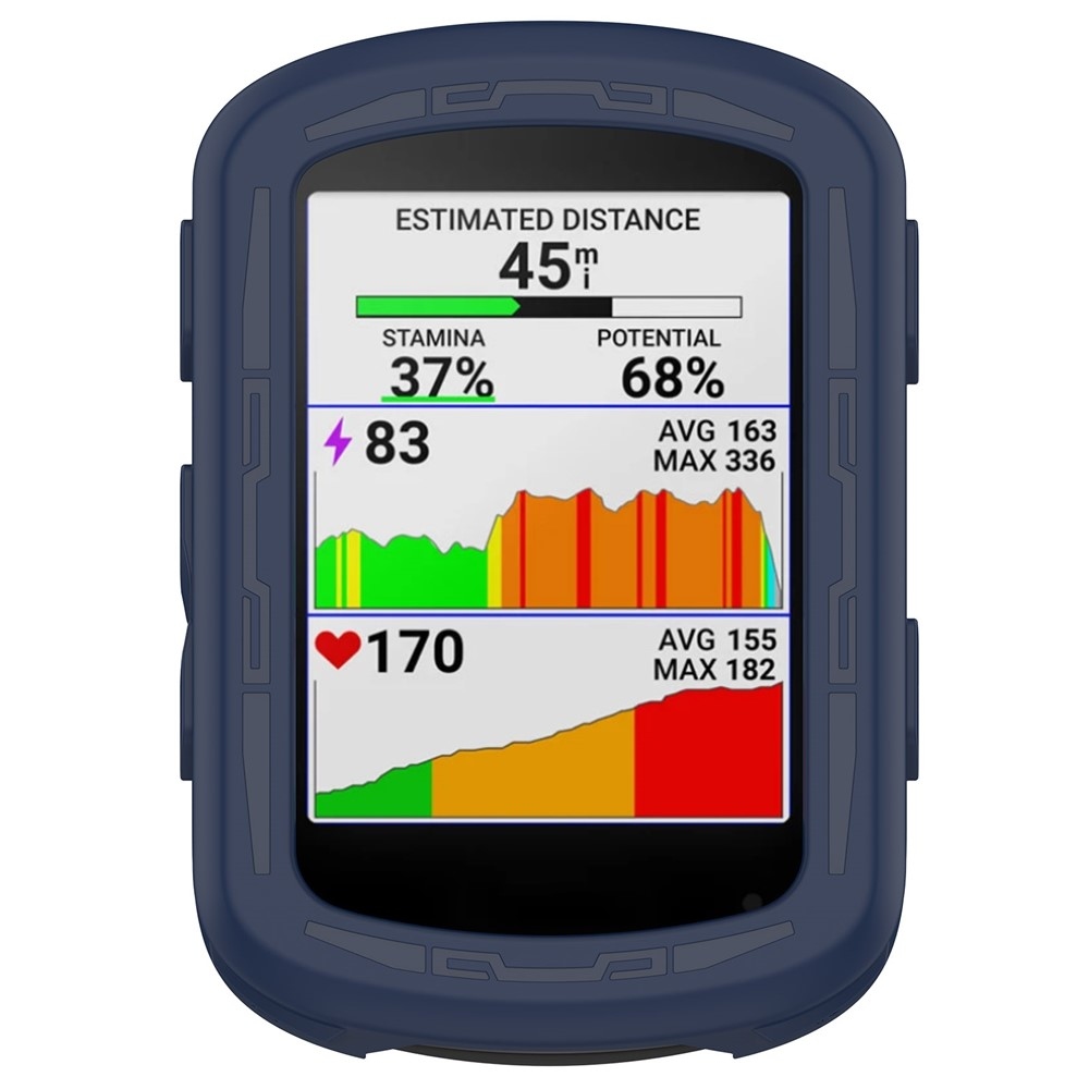 Szilikon tok Garmin Edge 840/540 GPS kerékpáros navigációhoz - sötétkék