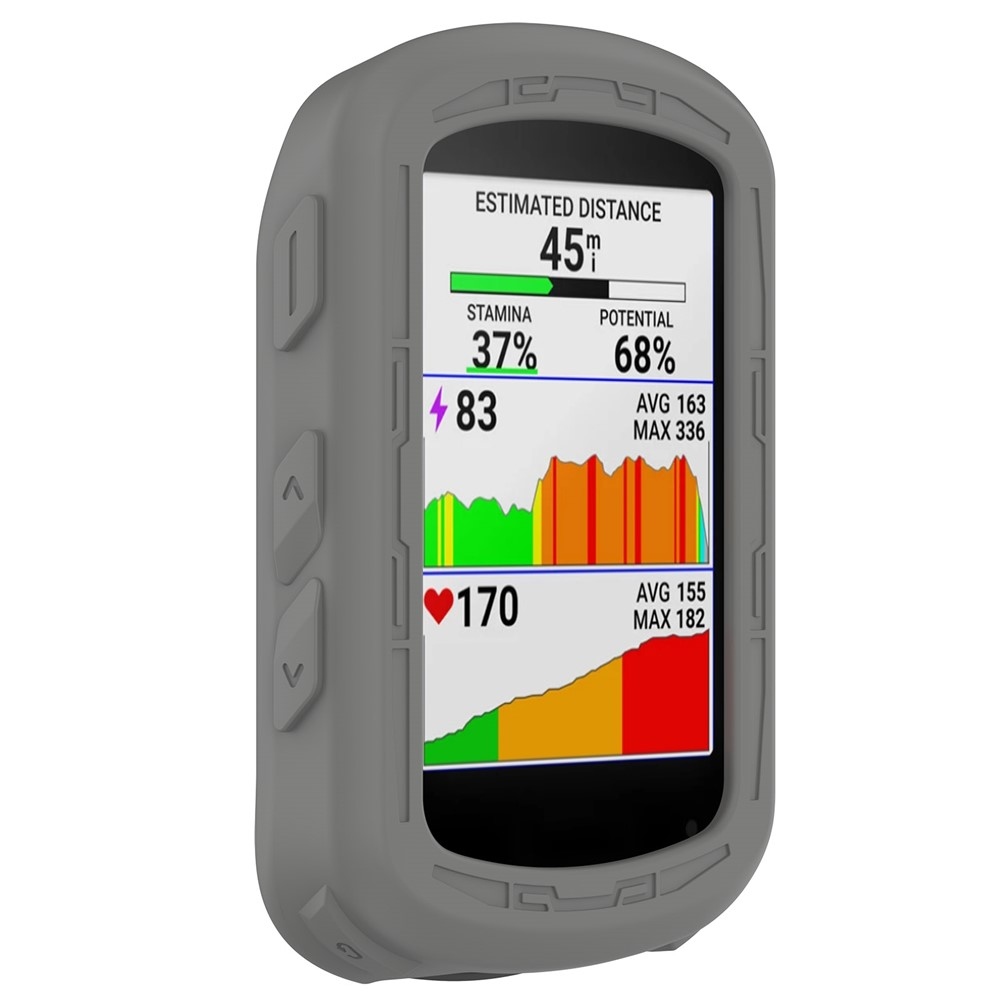 Szilikon tok Garmin Edge 840/540 GPS kerékpáros navigációhoz - sötétszürke