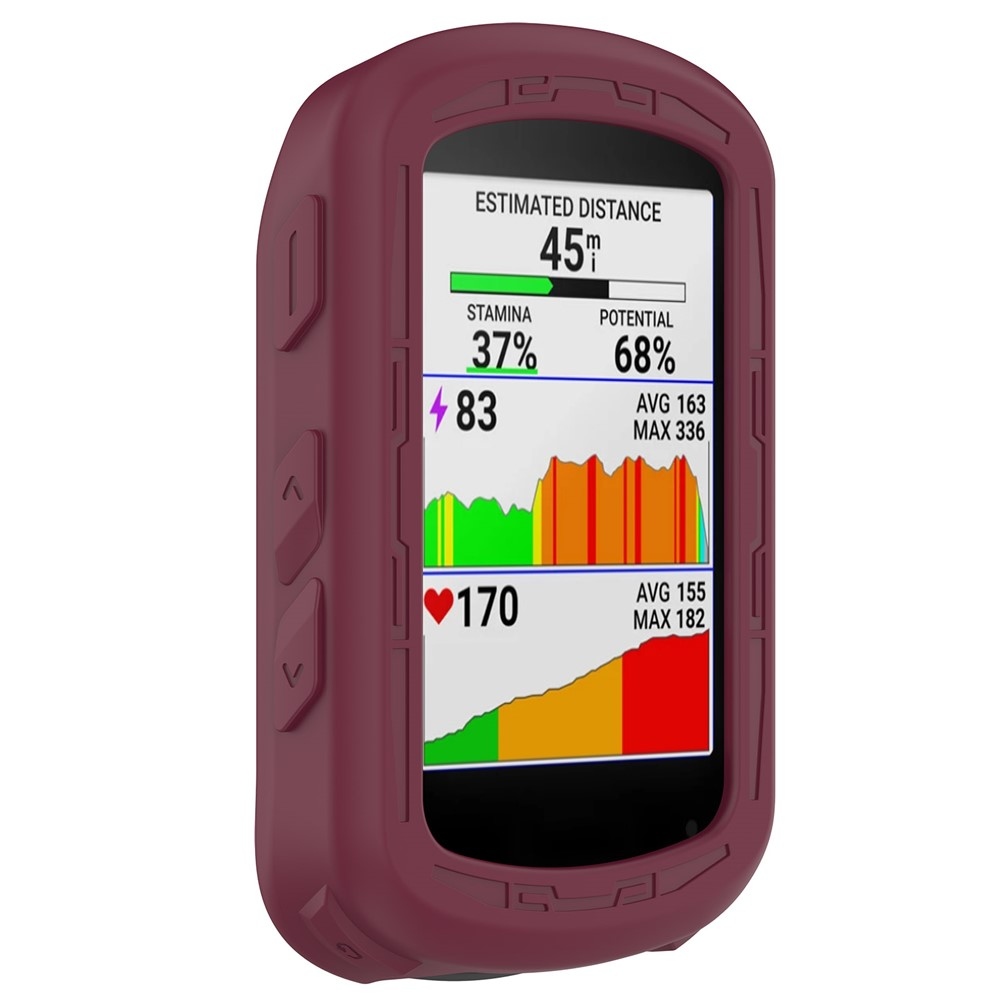 Szilikon tok Garmin Edge 840/540 GPS kerékpáros navigációhoz - bordó