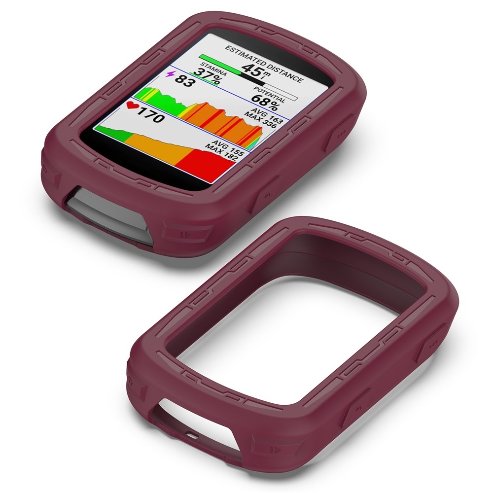 Szilikon tok Garmin Edge 840/540 GPS kerékpáros navigációhoz - bordó