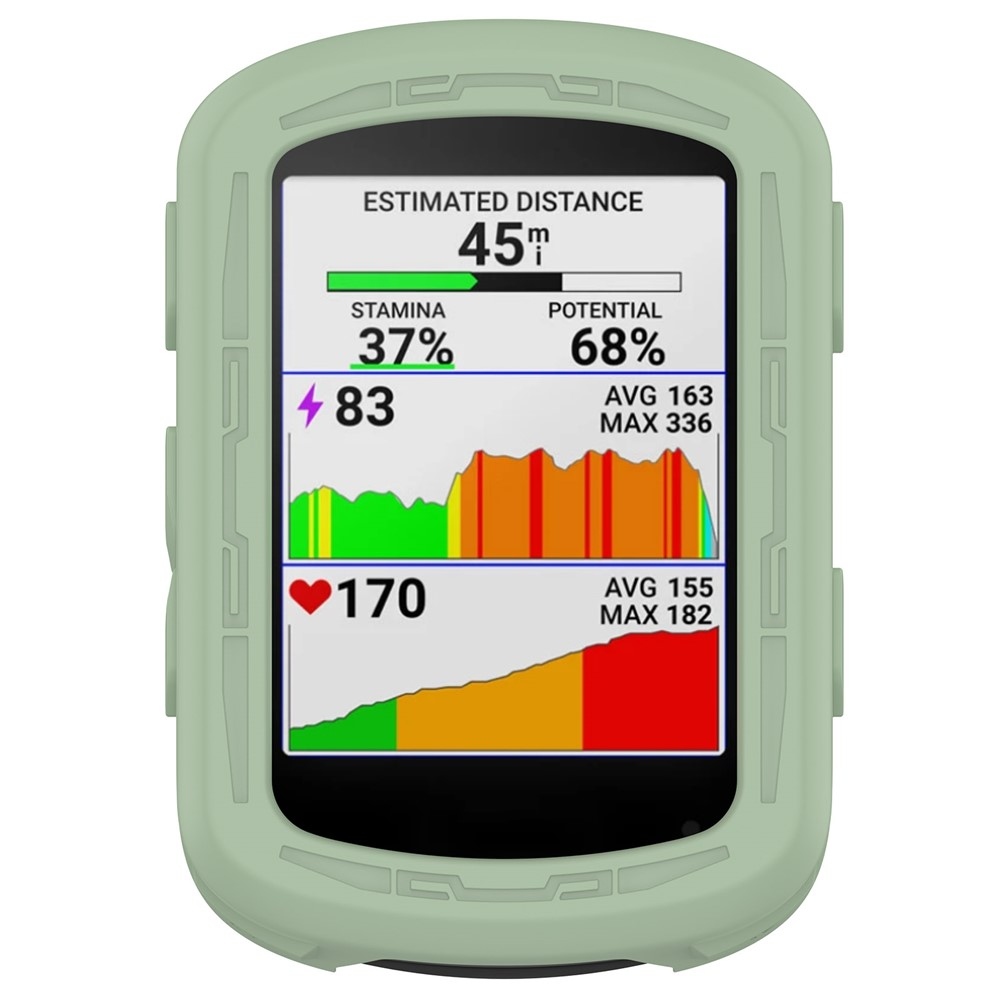 Garmin Edge 840/540 GPS kerékpáros navigációhoz szilikon tok cseppekhez - zöld