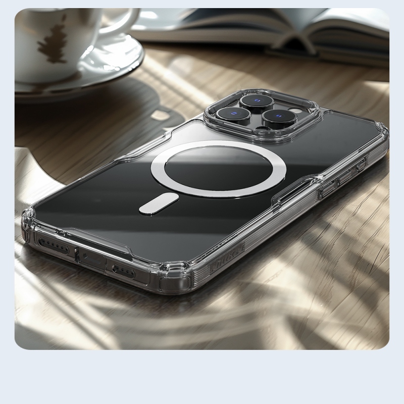 Nillkin Nature TPU PRO mágneses borítás Apple iPhone 16 Pro készülékhez Átlátszó